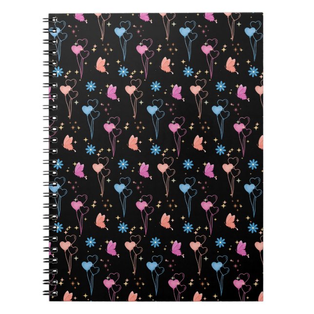 Dreamy Night Butterflies & Stars Journal (Front)