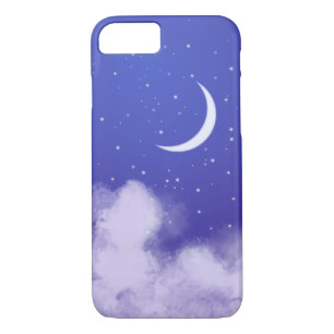 Dreamy Night Sky with Crescent Moon Case-Mate iPhone Case