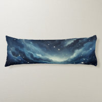 Dreamy Night Sky - With Sparkles and Silver Swirls
