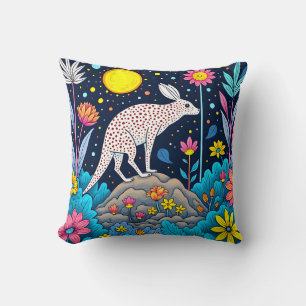 Dreamy Nighttime Forest Cushion