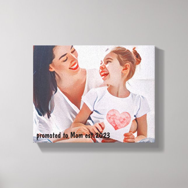 Dreamy Nostalgic Afternoon Illustration Canvas Print (Front)