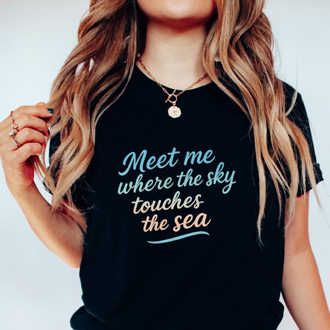 Dreamy Ocean Sunset; Sky Touches the Sea T-Shirt (Creator Uploaded)