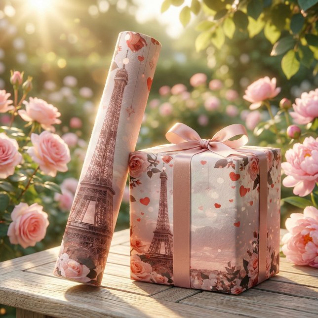 Dreamy Paris Romance: Eiffel Tower Wrapping Paper (Creator Uploaded)