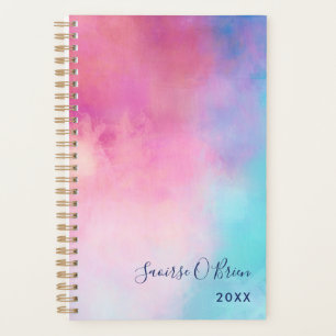 Dreamy Pastel Abstract Add Your Name Planner