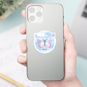 Dreamy Pastel Butterfly Sticker   Soft Aesthetic