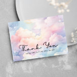 Dreamy Pastel Cloud Bridal Shower Thank You Card<br><div class="desc">Dreamy Pastel Cloud Bridal Shower Thank You Card. Matching items available.</div>