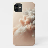 Dreamy Pastel Clouds Abstract Art - Soft Pink and 