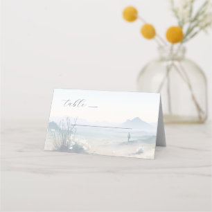 Dreamy Pastel Desert Landscape Place Card