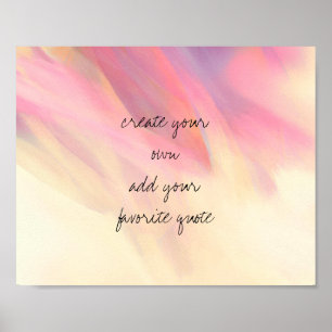  dreamy pastel paint colours add text for custom  poster