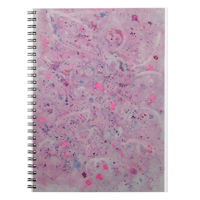 Dreamy Pastel Watercolor Abstract Notebook (Front)