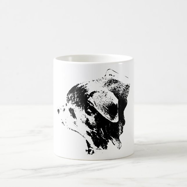 Dreamy Pause in Monochrome Coffee Mug (Center)