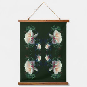 Dreamy Peach Rose Multiplied Abstract Hanging Tapestry