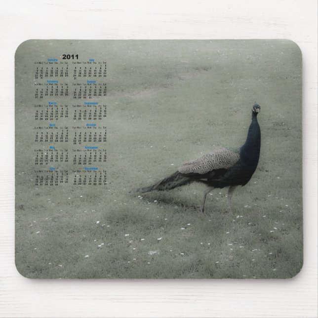 Dreamy peacock mouse pad (Front)