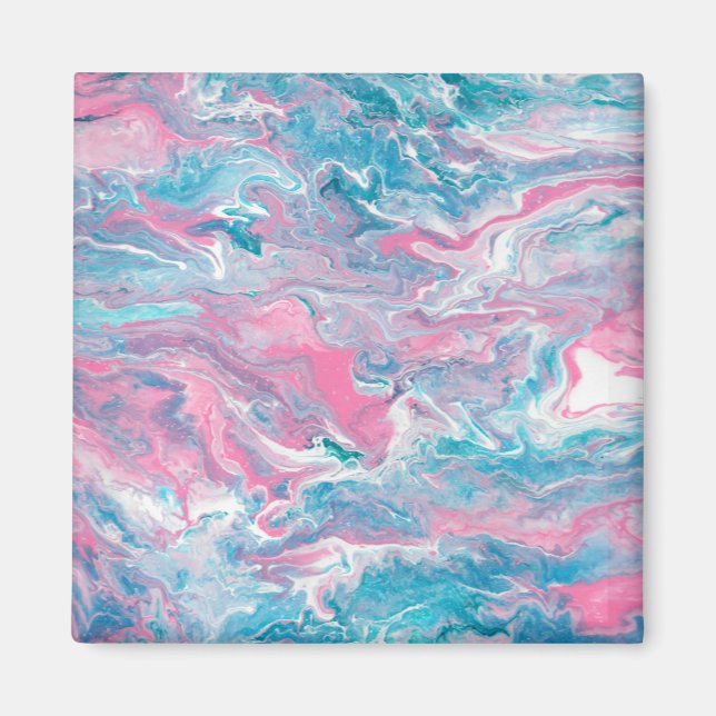 Dreamy pink and blue skies magnet (Front)