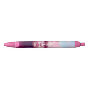 Dreamy Pink Black Ink Pen