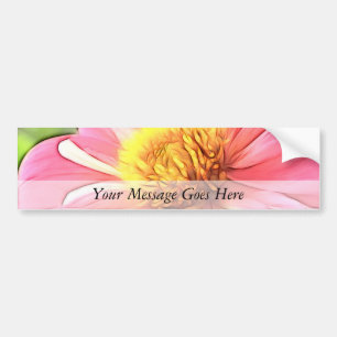 Dreamy Pink Dahlia Bumper Sticker