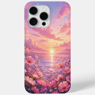 Dreamy Pink Floral Sunset Phone Case