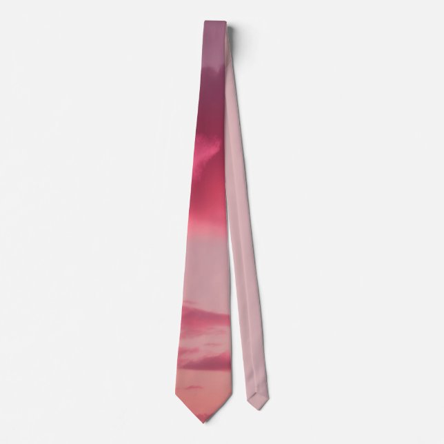 Dreamy pink gradient tie (Front)