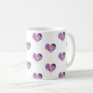 Dreamy Pink Heart Pattern - Coffee Mug