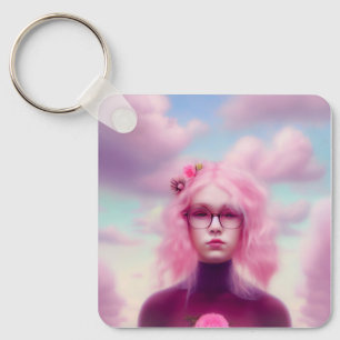 Dreamy Pink Key Ring