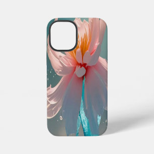 Dreamy Pink Lotus and Butterfly in Aqua Water iPhone 12 Mini Case
