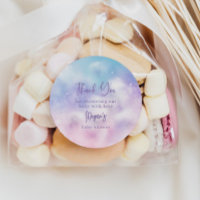 Dreamy Pink Purple Cloud 9 Baby Shower Favour