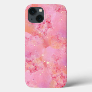 'Dreamy Pink Watercolor' iPhone 13 Case