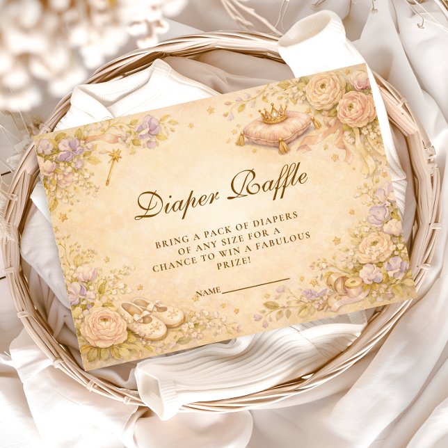 Dreamy Princess Star Diapper Raffle Enclosure Card (Creator Uploaded)