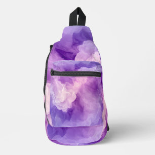 Dreamy Purple Watercolor Sling Bag