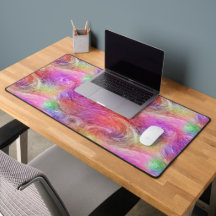 Dreamy Rainbow Swirl Abstract Watercolor Pattern