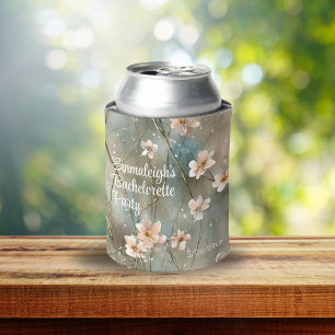 Dreamy Romance Garden Floral Bachelorette Party Can Cooler
