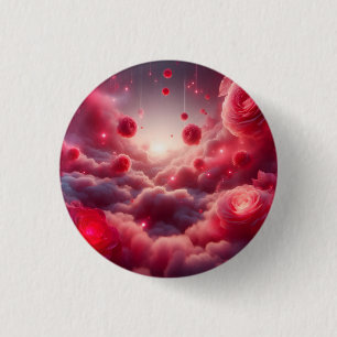 Dreamy Romantic Fantasy Roses Love 3 Cm Round Badge