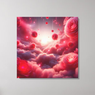 Dreamy Romantic Fantasy Roses Love Canvas Print