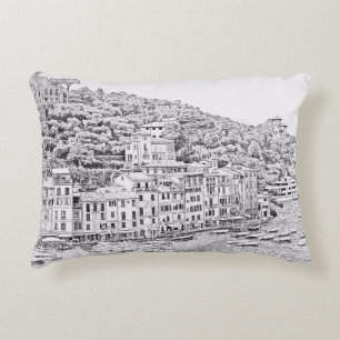 Dreamy Romantic Portofino, Italy Pillow