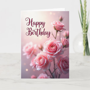 Dreamy Rose Birthday Card