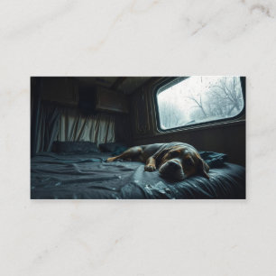 Dreamy RV Dog Nap Business Card