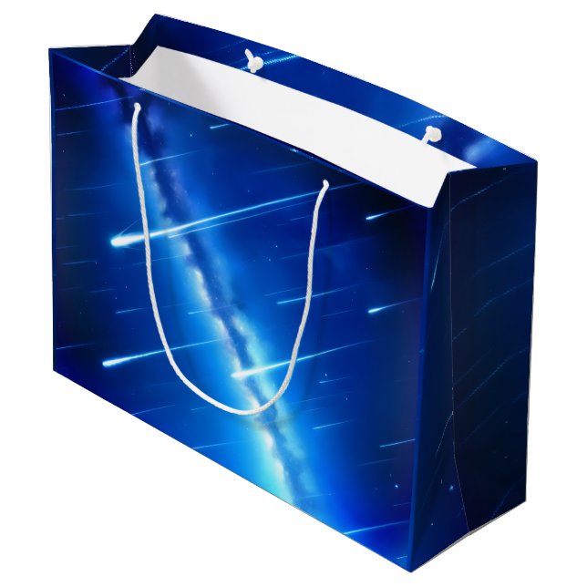 Dreamy Shooting Stars  Large Gift Bag (Back Angled)