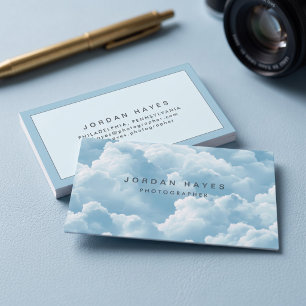 Dreamy Sky Cloud Soft Blue Business Card