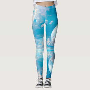 Dreamy Sky Surreal Nature Landscape Leggings