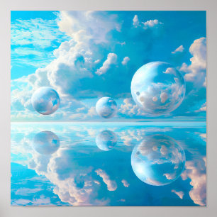Dreamy Sky Surreal Nature Landscape Poster