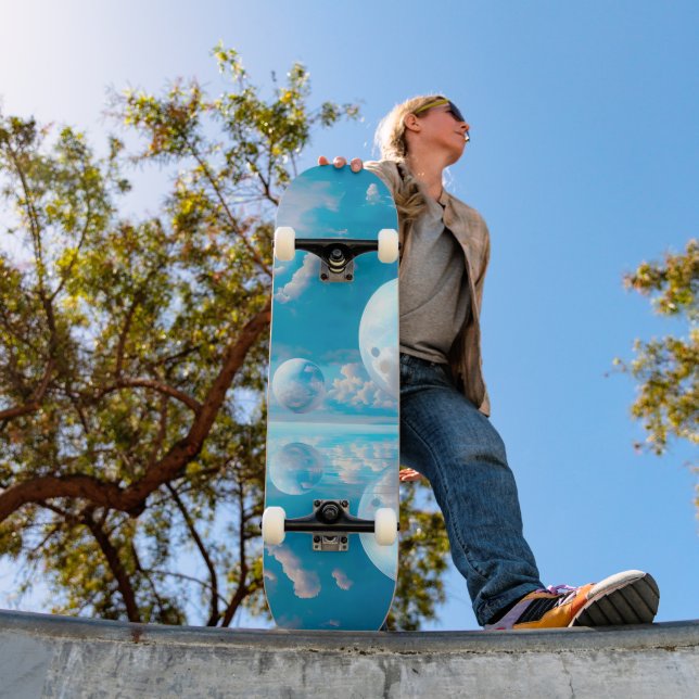 Dreamy Sky Surreal Nature Landscape Skateboard (Outdoor 1)