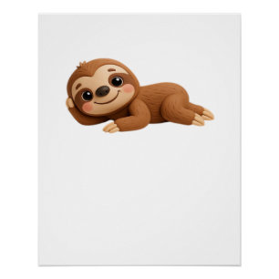 Dreamy Sloth Poster