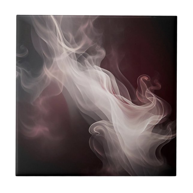 Dreamy Smoke Abstract Marble Tile (Front)