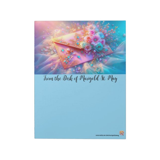 Dreamy Snailmail Envelope Notepad (Rotated)