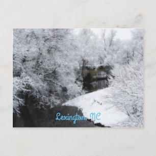 Dreamy Snow Horizontal Postcard