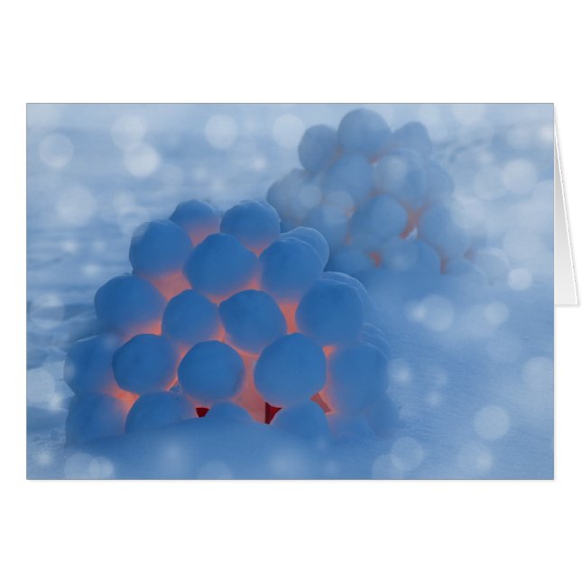 Dreamy Snowball Lantern (Front Horizontal)