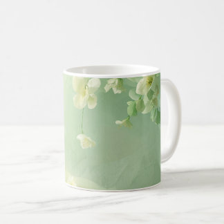 dreamy Soft Sage and Mint Green Floral Coffee Mug