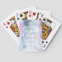 Dreamy Spring Bridal Shower Games Playing Cards