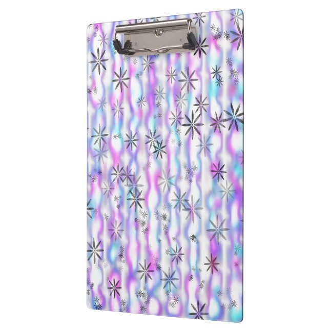 Dreamy Starburst Waves Pattern Clipboard (Left)