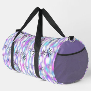 Dreamy Starburst Waves Pattern Duffle Bag